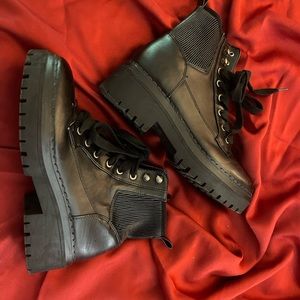 Black High Top Boots
